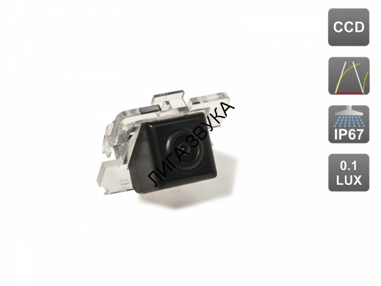CCD штатная камера заднего вида с динамической разметкой Mitsubishi, Peugeot AVEL AVS326CPR (#060)